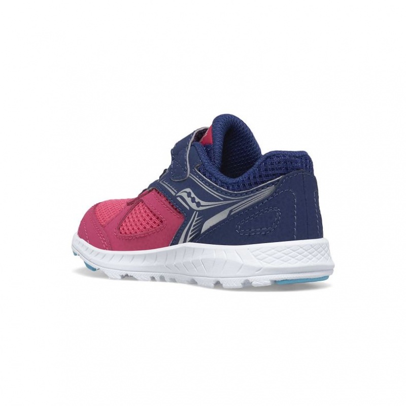 Pink / Navy Saucony Cohesion 14 A/C Jr. Little Kids' Sneakers | ISRAEL WEAFBP