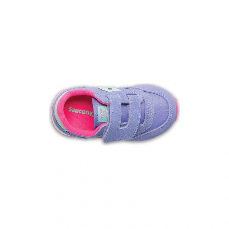 Purple Saucony Baby Jazz Hook & Loop Little Kids' Sneakers | ISRAEL EVCGSN