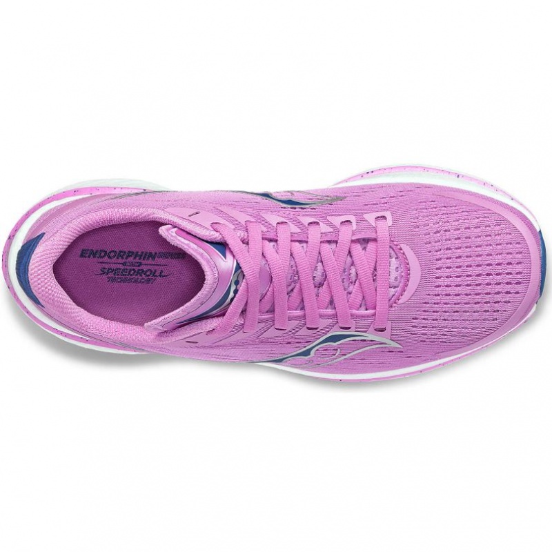 Purple Saucony Endorphin Speed 3 Women's Running Shoes | ISRAEL AJYWDC