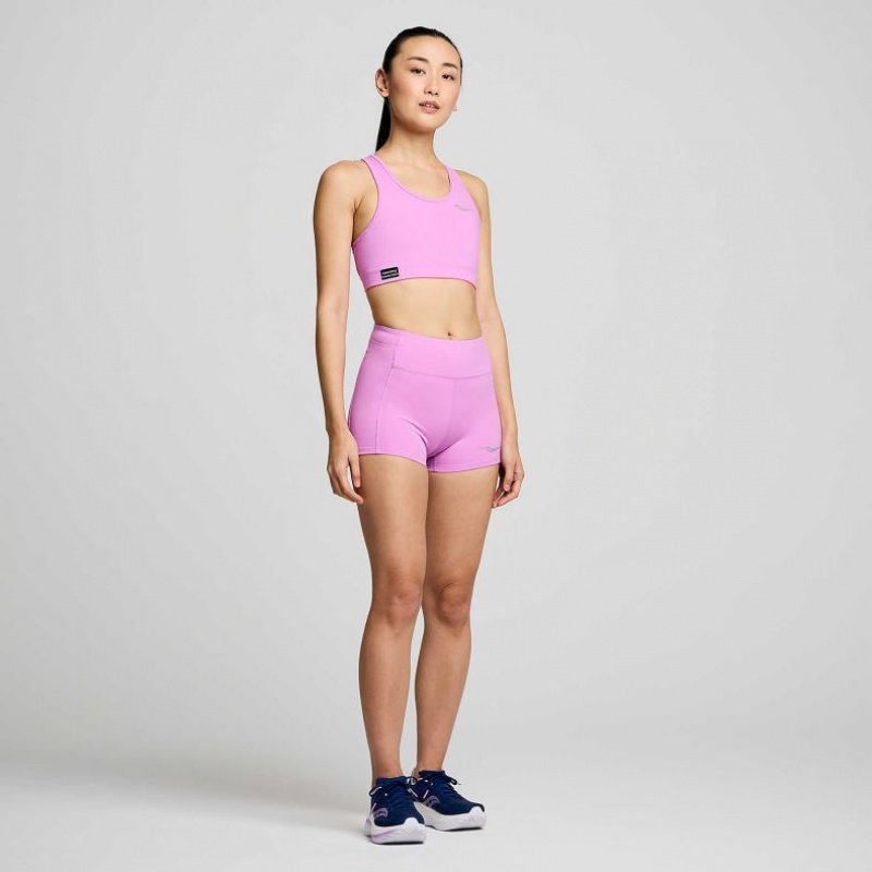 Purple Saucony Fortify Women's Bra | ISRAEL JLDKIE