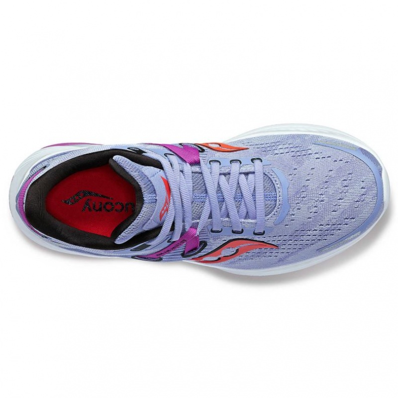 Purple Saucony Guide 16 Women's Wide Running Shoes | ISRAEL QZXWOE