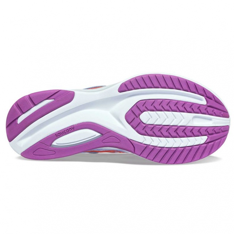 Purple Saucony Guide 16 Women's Wide Running Shoes | ISRAEL QZXWOE