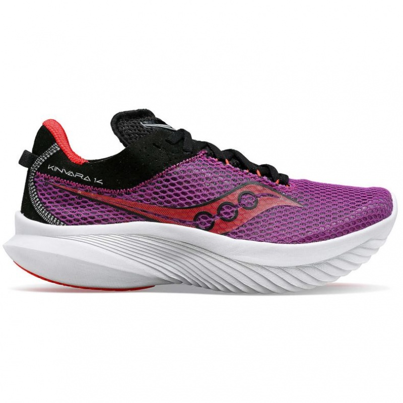 Purple Saucony Kinvara 14 Women\'s Running Shoes | ISRAEL EALFQR