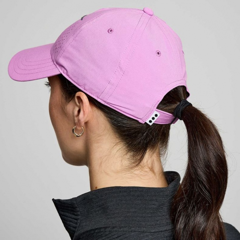 Purple Saucony Outpace Petite Women's Hat | ISRAEL JMEGWF