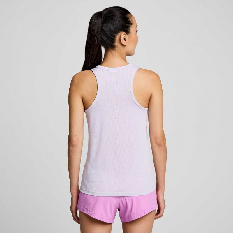 Purple Saucony Stopwatch Women's Singlet | ISRAEL QIUOAT