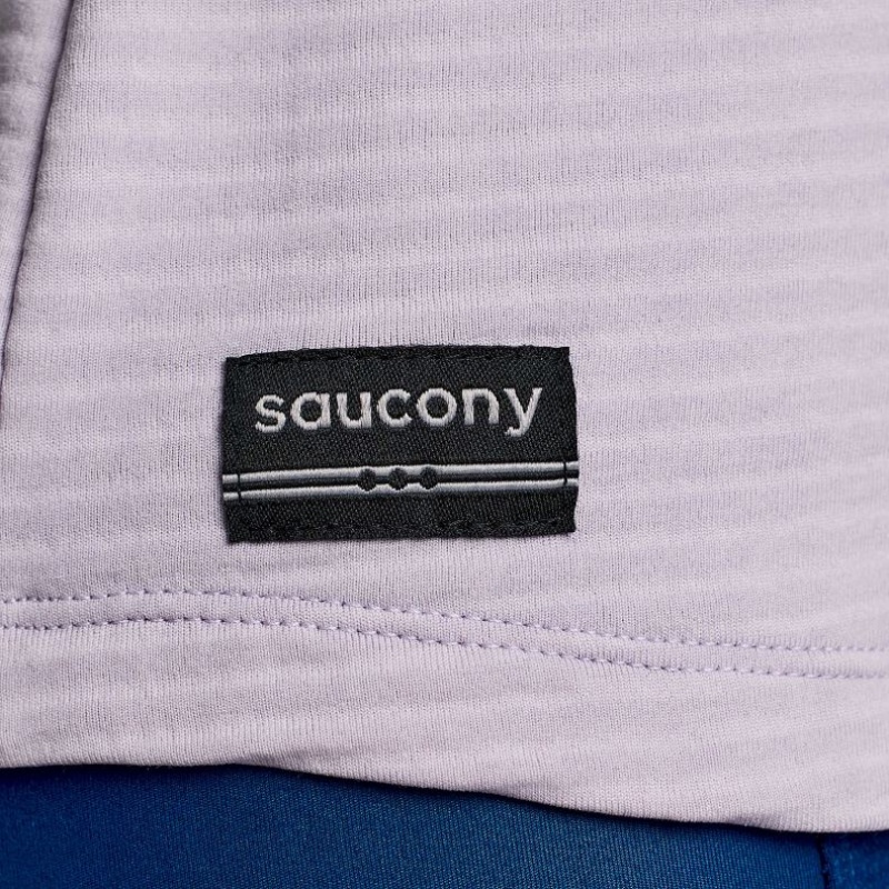 Purple Saucony Triumph 3D Crew Women's Sweatshirt | ISRAEL WGQBIC