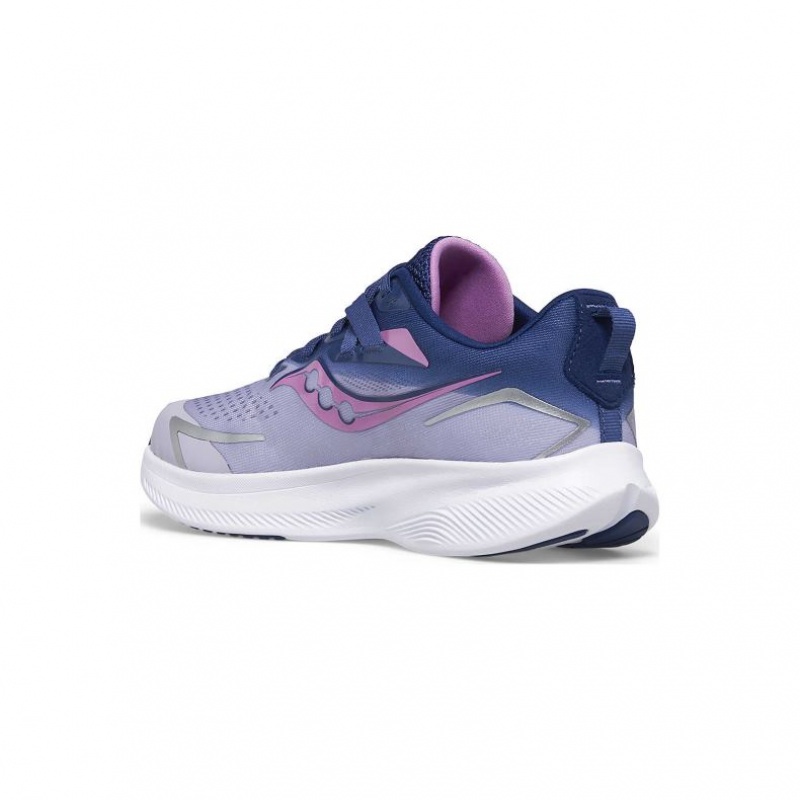 Purple / Indigo Saucony Ride 15 Big Kids' Sneakers | ISRAEL ZGPSDC