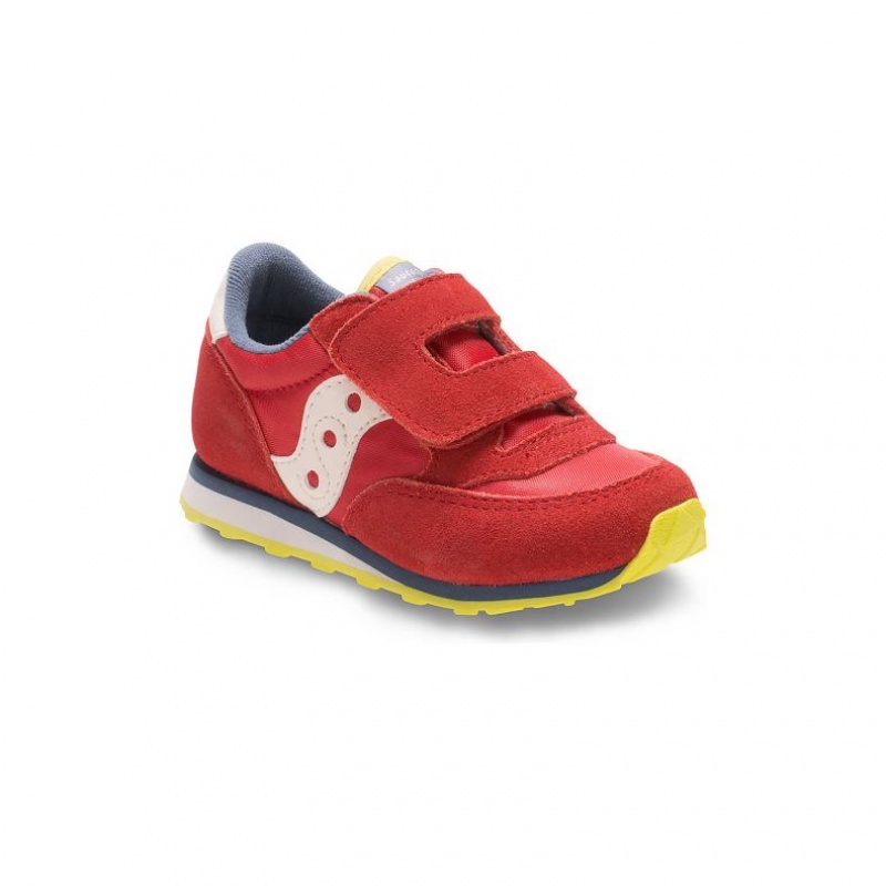 Red Saucony Baby Jazz Hook & Loop Little Kids' Sneakers | ISRAEL SIEKHG