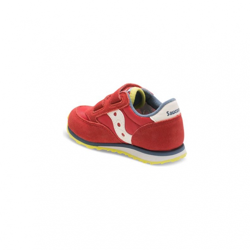 Red Saucony Baby Jazz Hook & Loop Little Kids' Sneakers | ISRAEL SIEKHG