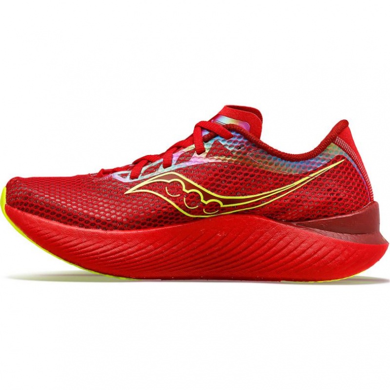 Red Saucony Endorphin Pro 3 Men's Running Shoes | ISRAEL DLAJVY