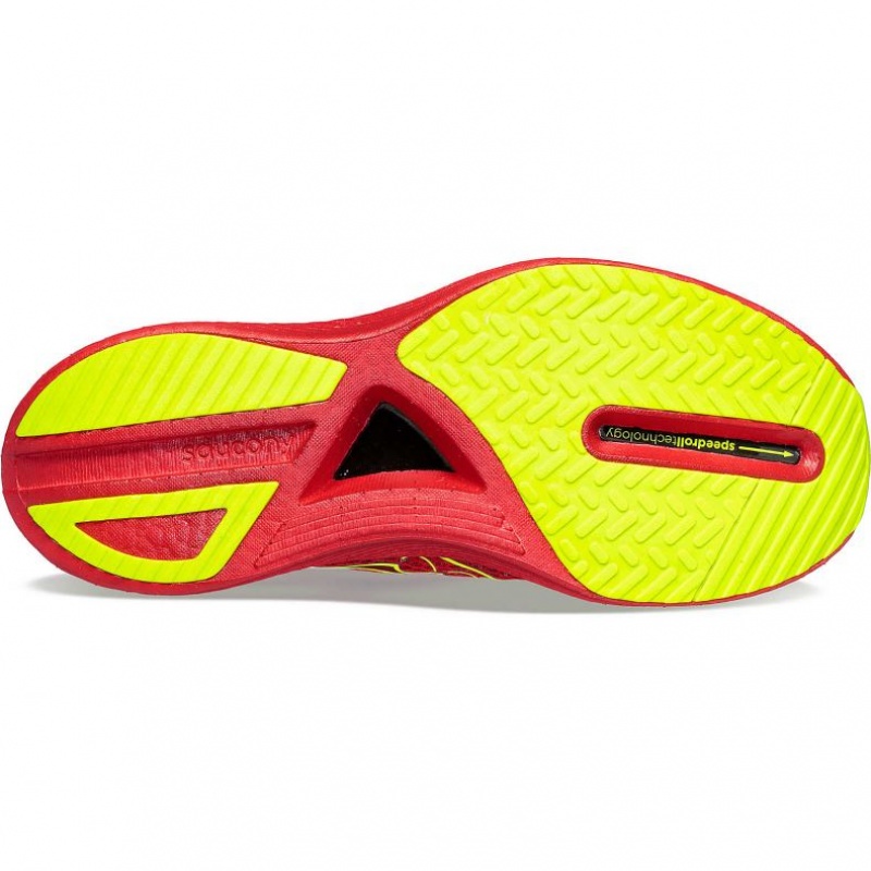 Red Saucony Endorphin Pro 3 Men's Running Shoes | ISRAEL DLAJVY