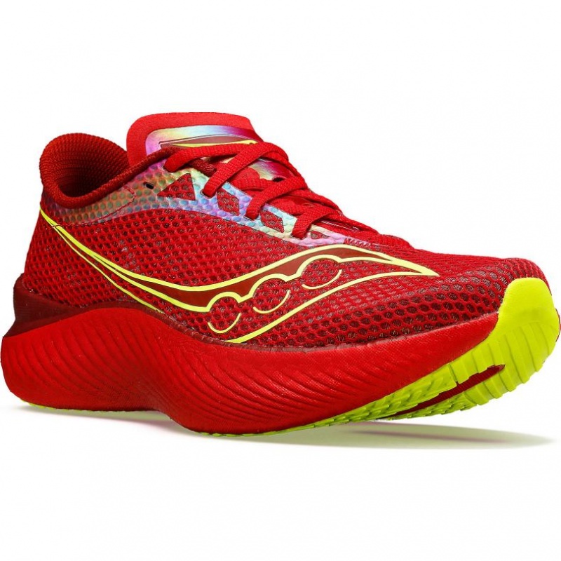 Red Saucony Endorphin Pro 3 Men's Running Shoes | ISRAEL DLAJVY