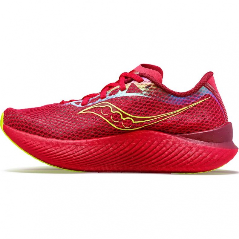 Red Saucony Endorphin Pro 3 Women's Running Shoes | ISRAEL GKOLMD