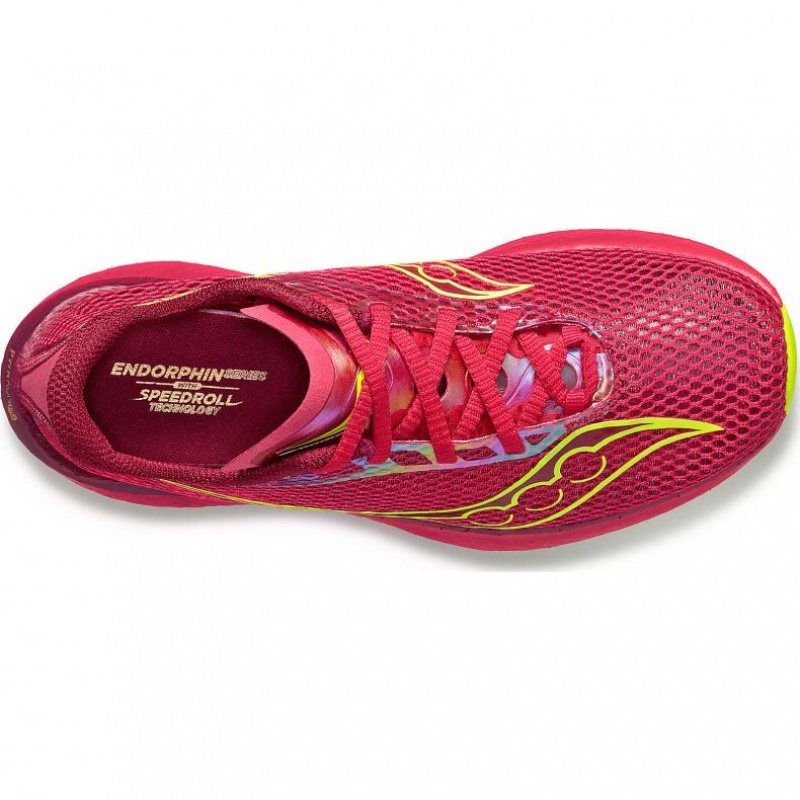 Red Saucony Endorphin Pro 3 Women's Running Shoes | ISRAEL GKOLMD