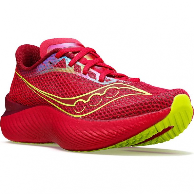 Red Saucony Endorphin Pro 3 Women's Running Shoes | ISRAEL GKOLMD