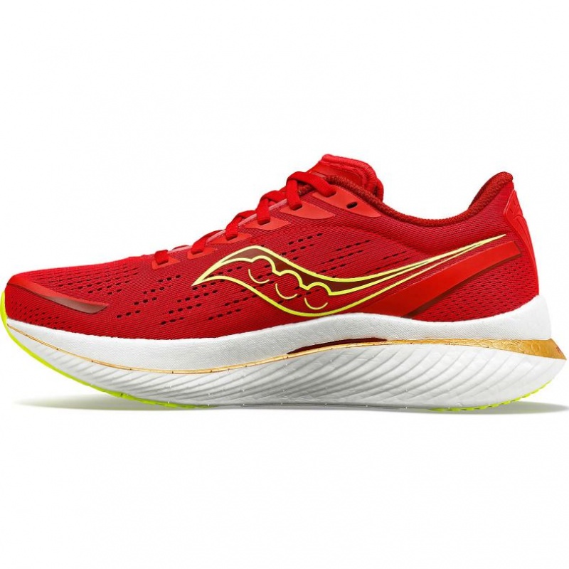 Red Saucony Endorphin Speed 3 Men's Running Shoes | ISRAEL BNZAUP