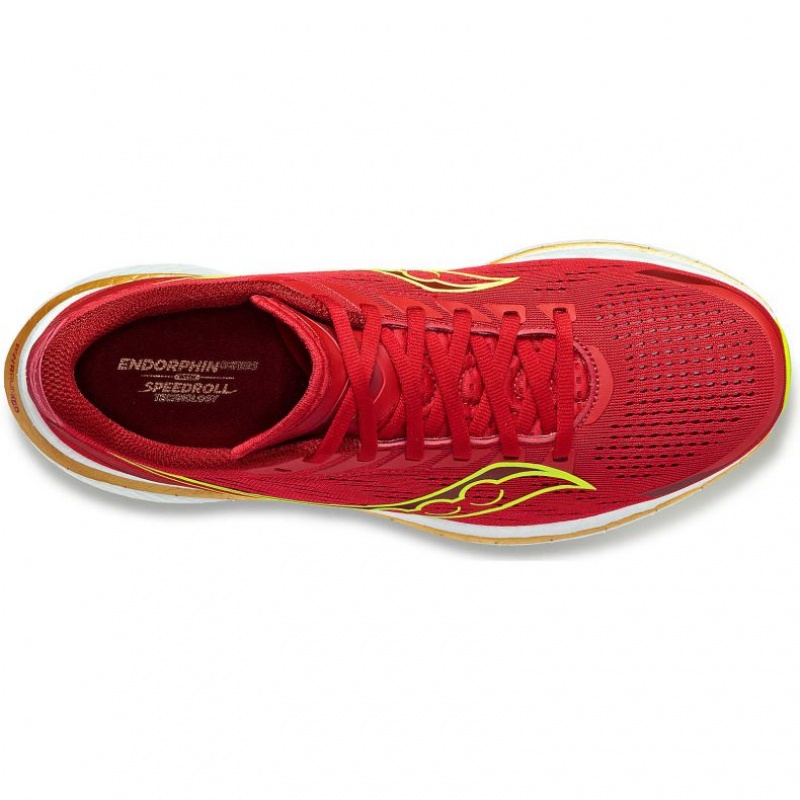 Red Saucony Endorphin Speed 3 Men's Running Shoes | ISRAEL BNZAUP