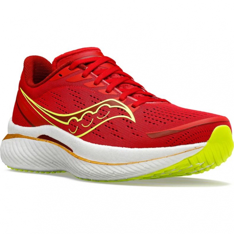 Red Saucony Endorphin Speed 3 Men's Running Shoes | ISRAEL BNZAUP