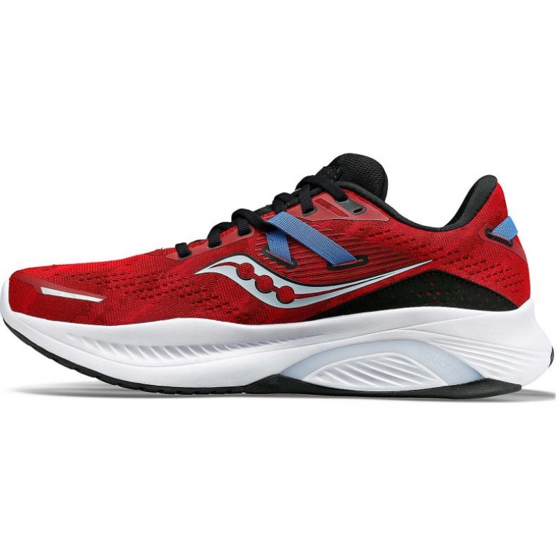 Red Saucony Guide 16 Men's Running Shoes | ISRAEL TNWGBO