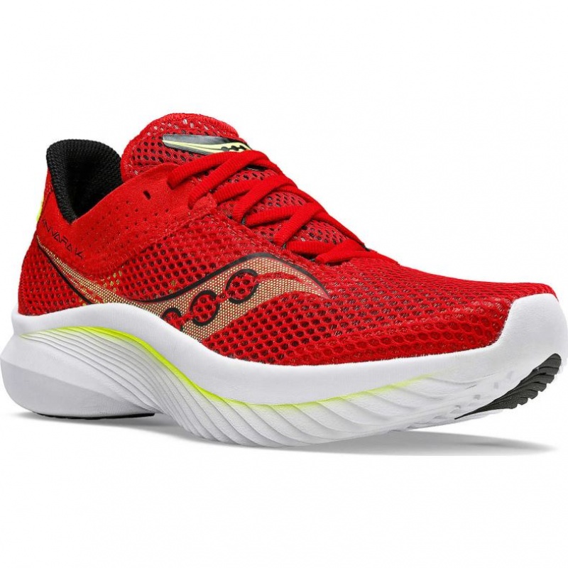 Red Saucony Kinvara 14 Men's Running Shoes | ISRAEL UYNGDR