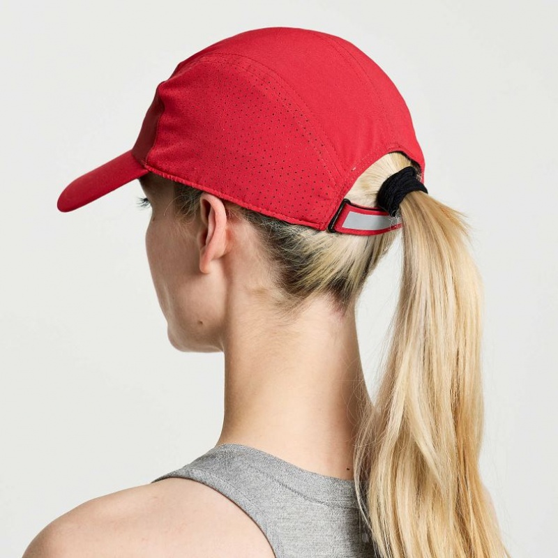 Red Saucony Outpace Women's Hat | ISRAEL DMYWCL