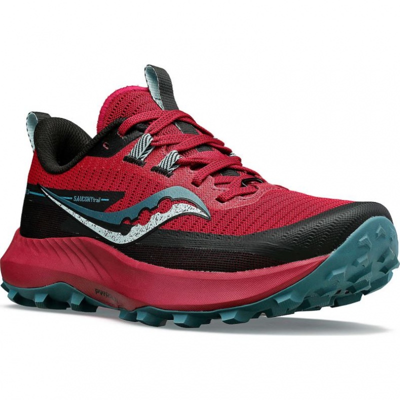 Red Saucony Peregrine 13 Women's Trail Running Shoes | ISRAEL FXDGEI