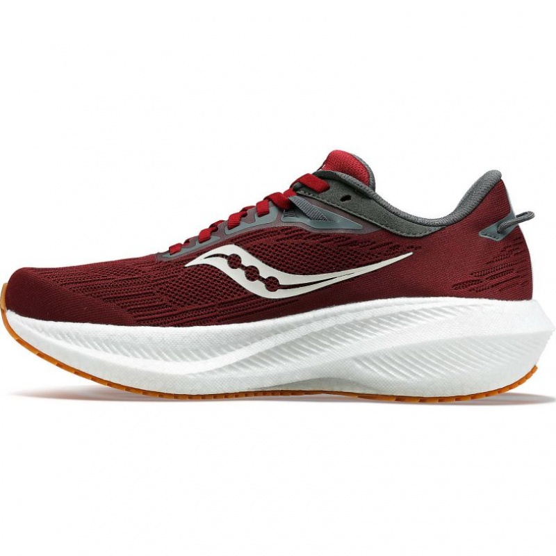 Red Saucony Triumph 21 Men's Running Shoes | ISRAEL TCGHEZ