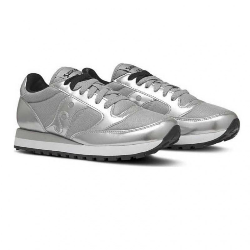 Silver Saucony Jazz Original Women's Sneakers | ISRAEL GKFQLJ