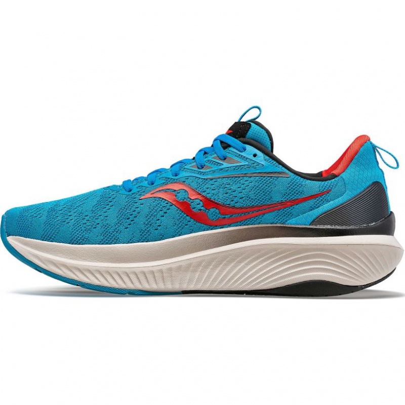 Turquoise Saucony Echelon 9 Men's Running Shoes | ISRAEL PYFVZG