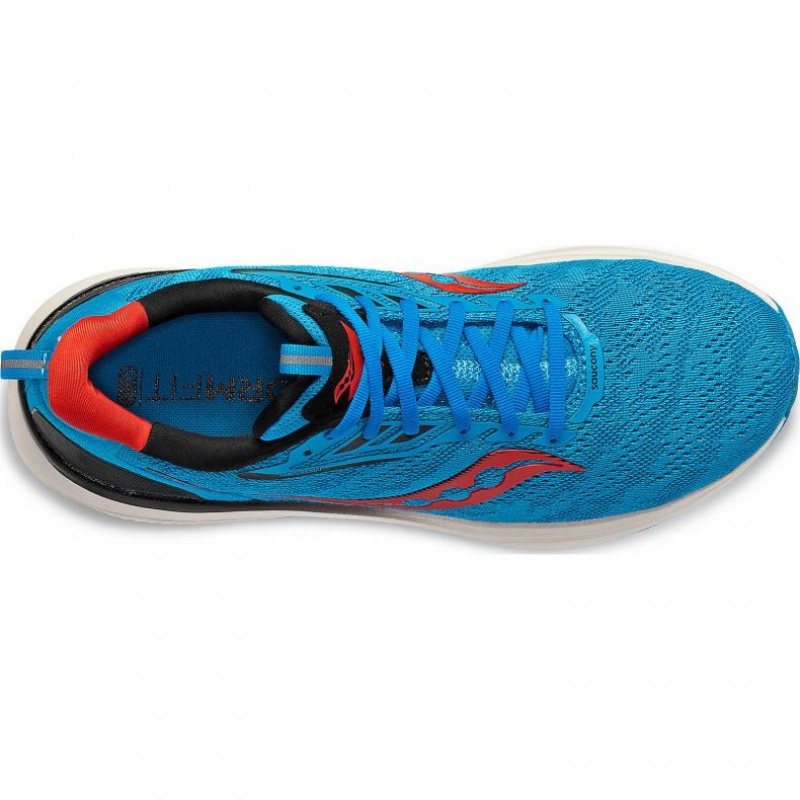 Turquoise Saucony Echelon 9 Men's Running Shoes | ISRAEL PYFVZG