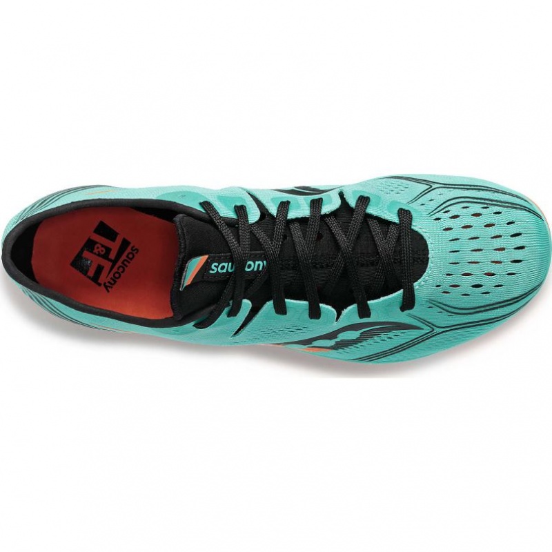 Turquoise Saucony Endorphin 3 Men's Spikes | ISRAEL DKTWRA