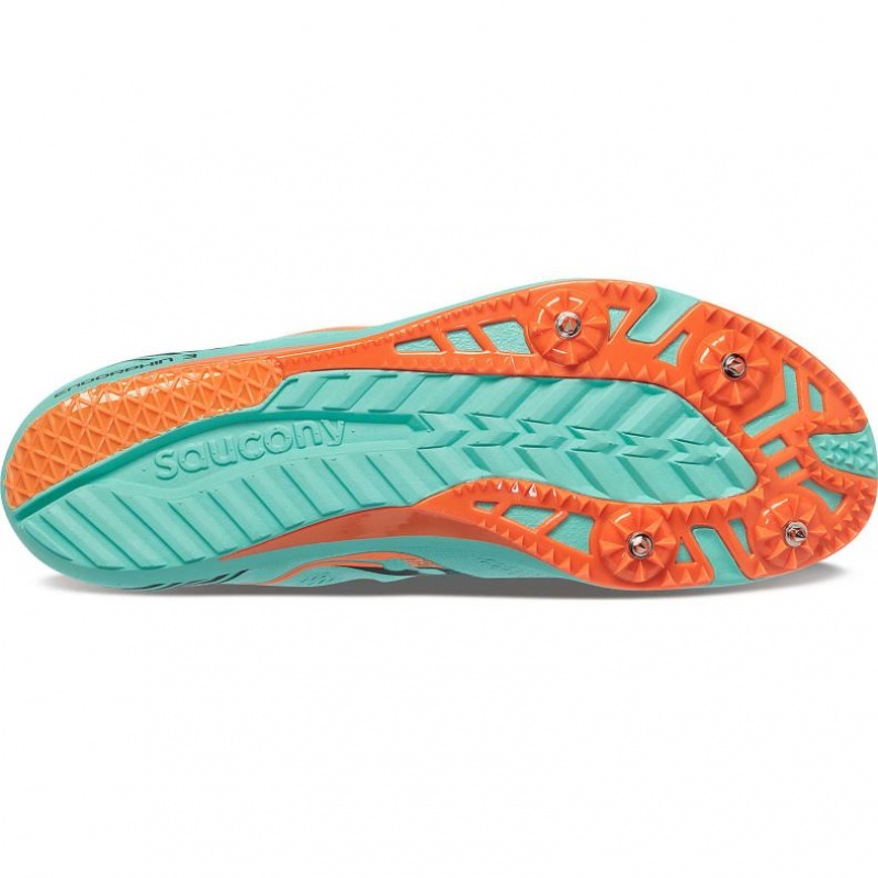 Turquoise Saucony Endorphin 3 Men's Spikes | ISRAEL DKTWRA