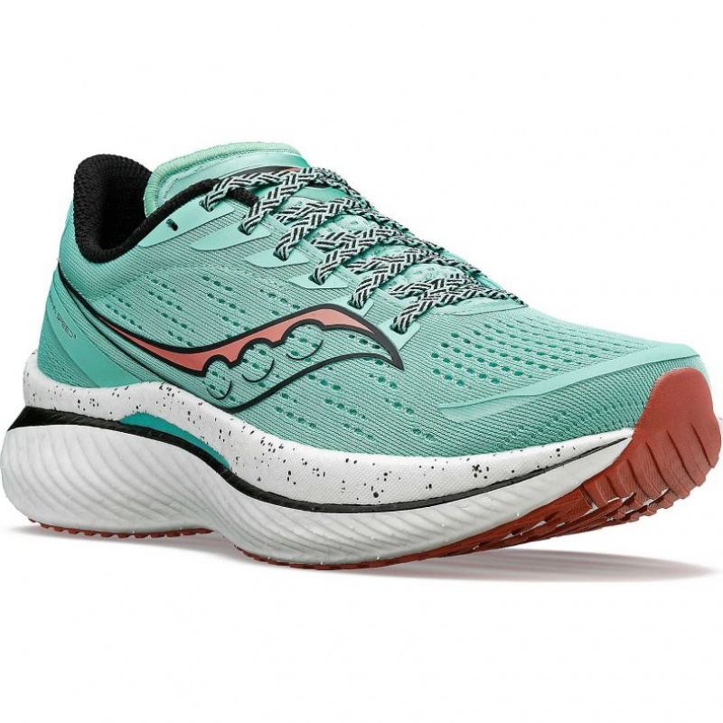 Turquoise Saucony Endorphin Speed 3 Women's Running Shoes | ISRAEL QCKUVR