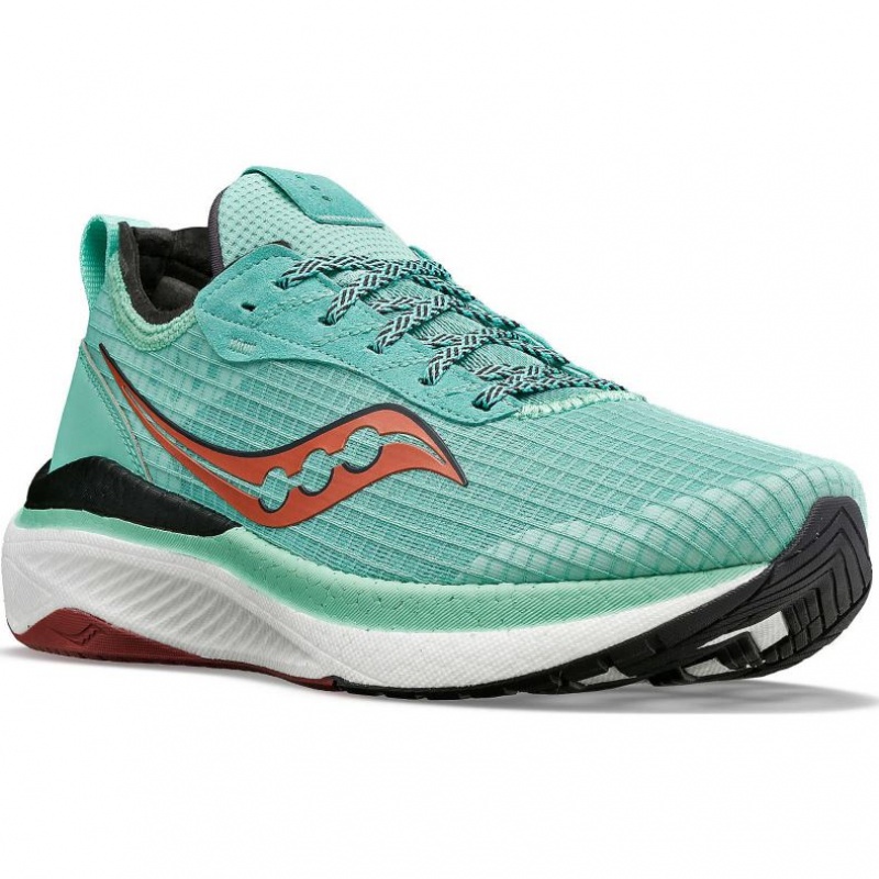 Turquoise Saucony Freedom Crossport Women's Running Shoes | ISRAEL HOFBGY