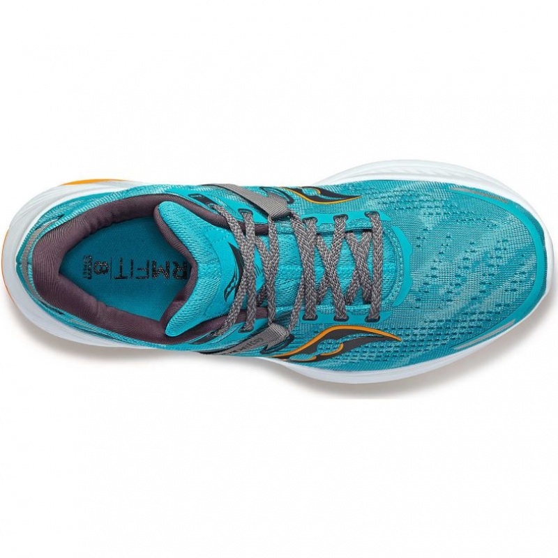 Turquoise Saucony Guide 16 Men's Running Shoes | ISRAEL HTJGVI