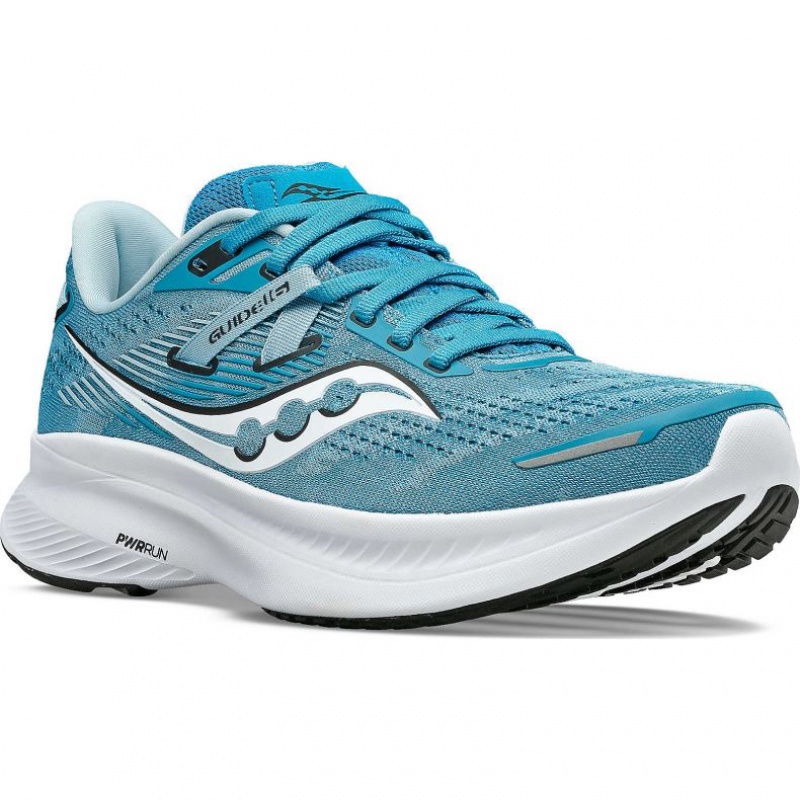 Turquoise Saucony Guide 16 Women's Running Shoes | ISRAEL BIVDCX