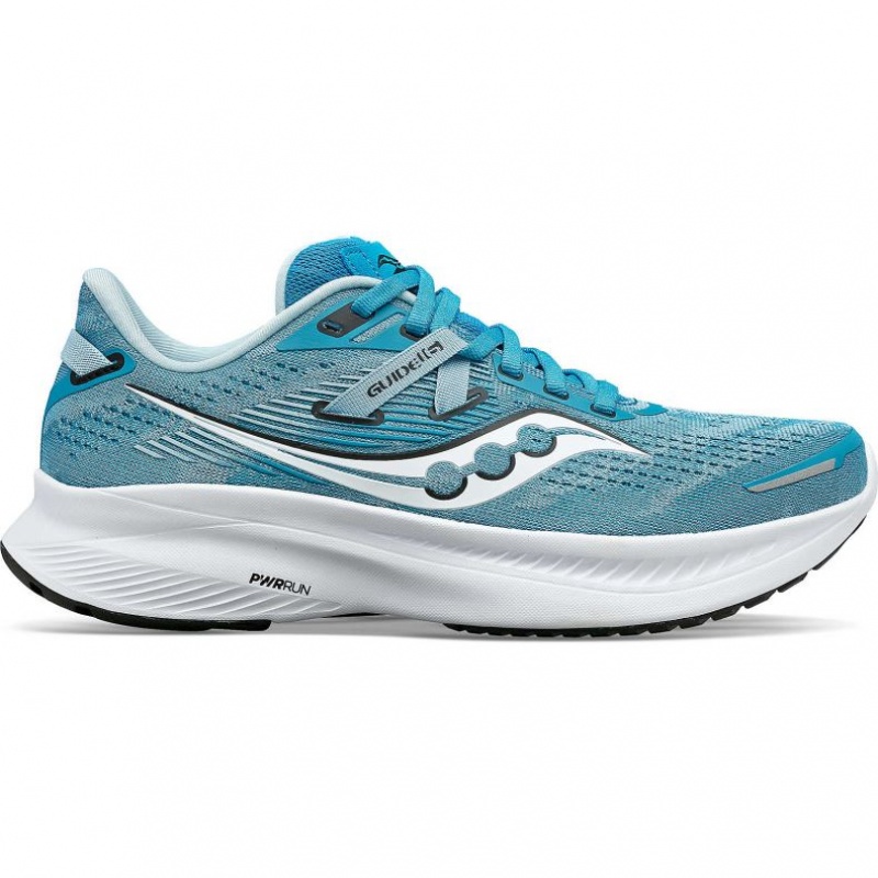 Turquoise Saucony Guide 16 Women\'s Running Shoes | ISRAEL BIVDCX