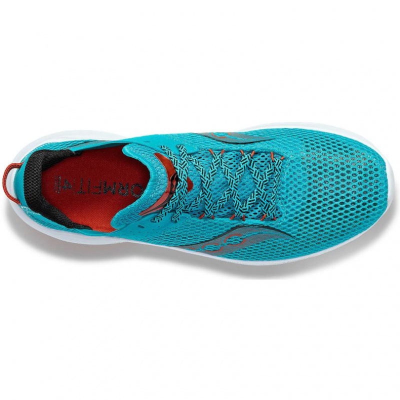 Turquoise Saucony Kinvara 14 Men's Running Shoes | ISRAEL JGOYMW