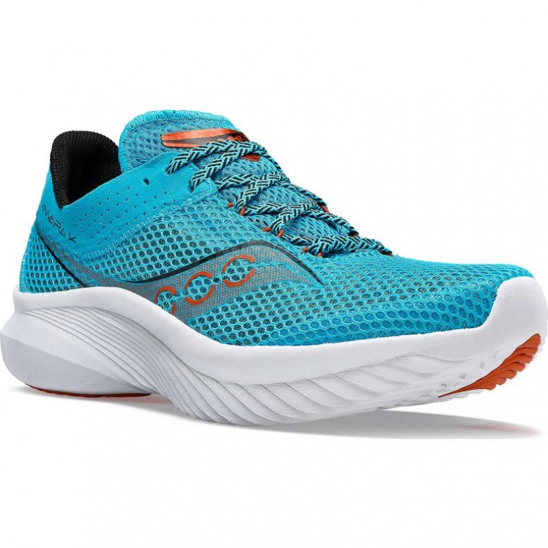 Turquoise Saucony Kinvara 14 Men's Running Shoes | ISRAEL JGOYMW