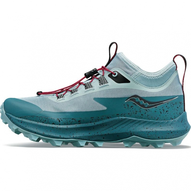 Turquoise Saucony Peregrine 13 ST Women's Trail Running Shoes | ISRAEL QWFYKB