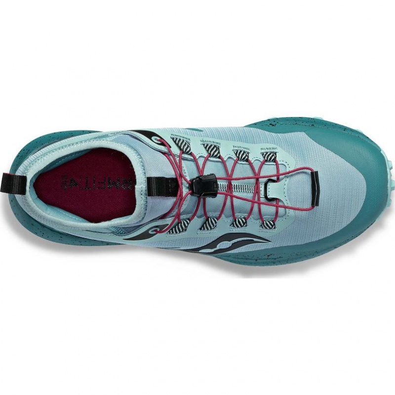 Turquoise Saucony Peregrine 13 ST Women's Trail Running Shoes | ISRAEL QWFYKB