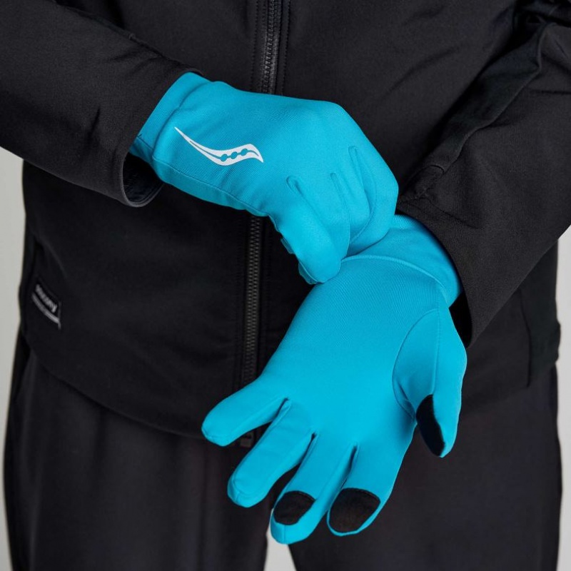 Turquoise Saucony Solstice Men\'s Gloves | ISRAEL LNMBPG