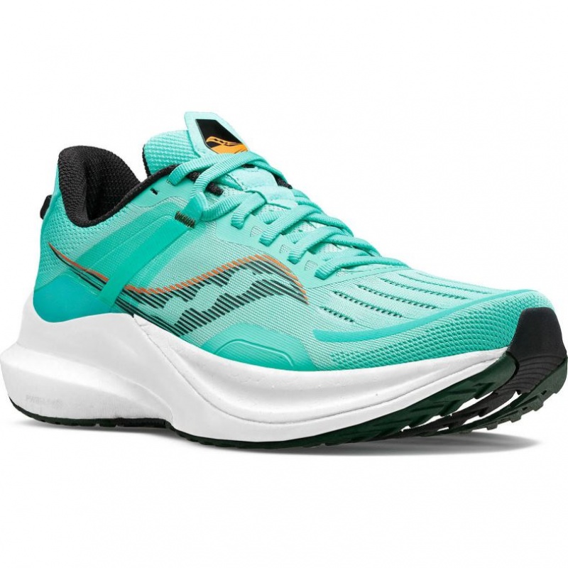 Turquoise Saucony Tempus Men's Running Shoes | ISRAEL MNJSBR