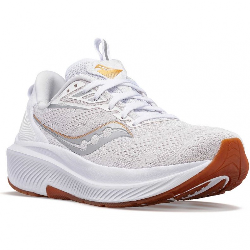 White Saucony Echelon 9 Men's Wide Running Shoes | ISRAEL XHCUFB