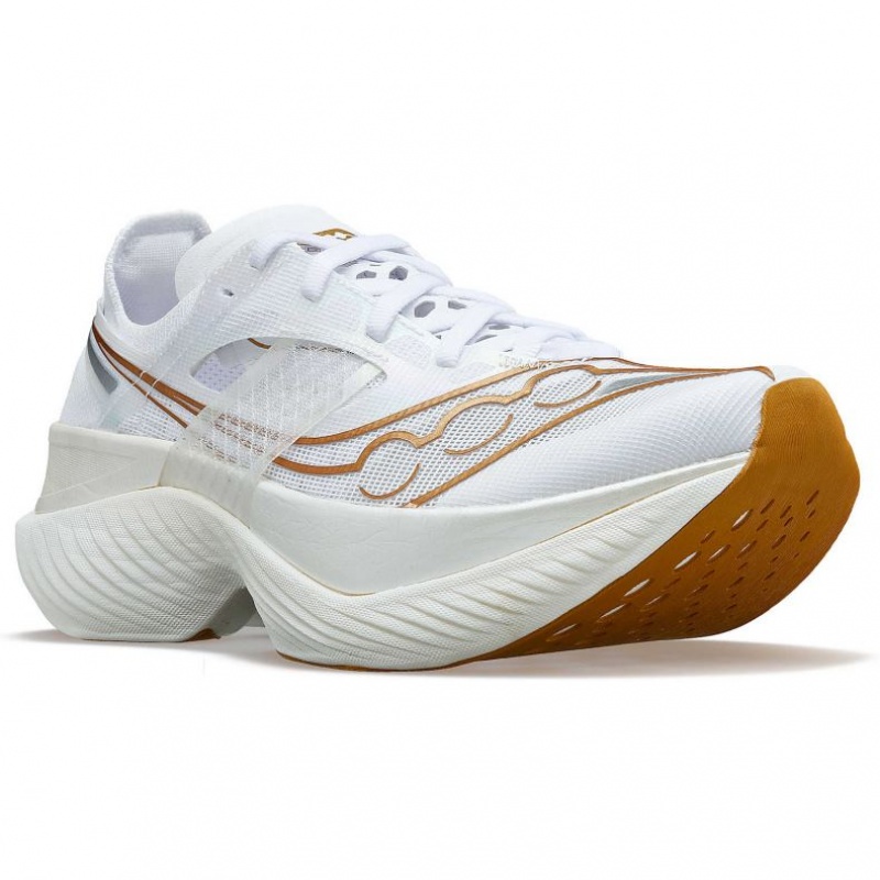 White Saucony Endorphin Elite Men's Running Shoes | ISRAEL FRQDGN