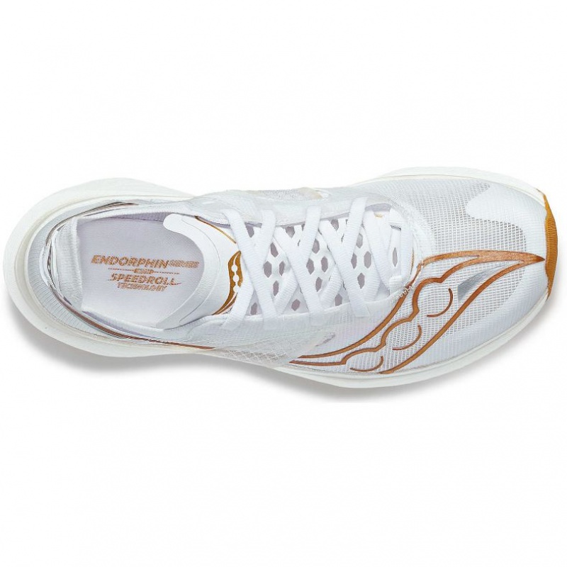 White Saucony Endorphin Elite Women's Running Shoes | ISRAEL INXEVU