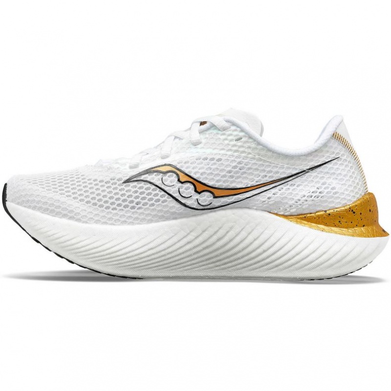 White Saucony Endorphin Pro 3 Men's Running Shoes | ISRAEL ESNDVG