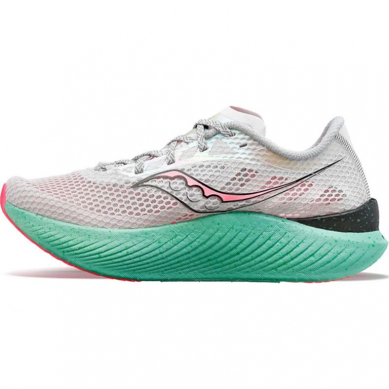 White Saucony Endorphin Pro 3 Women's Running Shoes | ISRAEL DRPBKQ