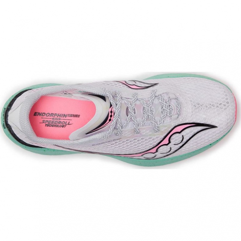 White Saucony Endorphin Pro 3 Women's Running Shoes | ISRAEL DRPBKQ