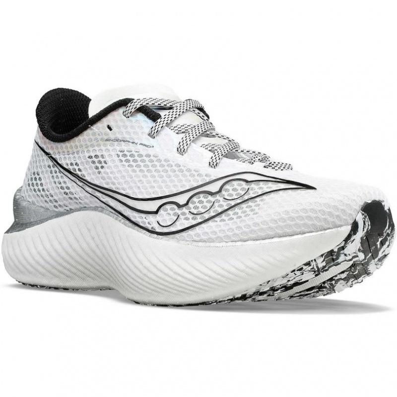 White Saucony Endorphin Pro 3 Women's Running Shoes | ISRAEL OMEBCY